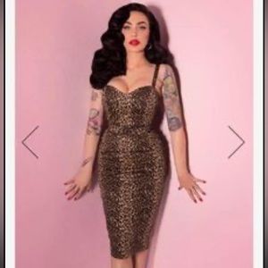 Leopard wiggle dress